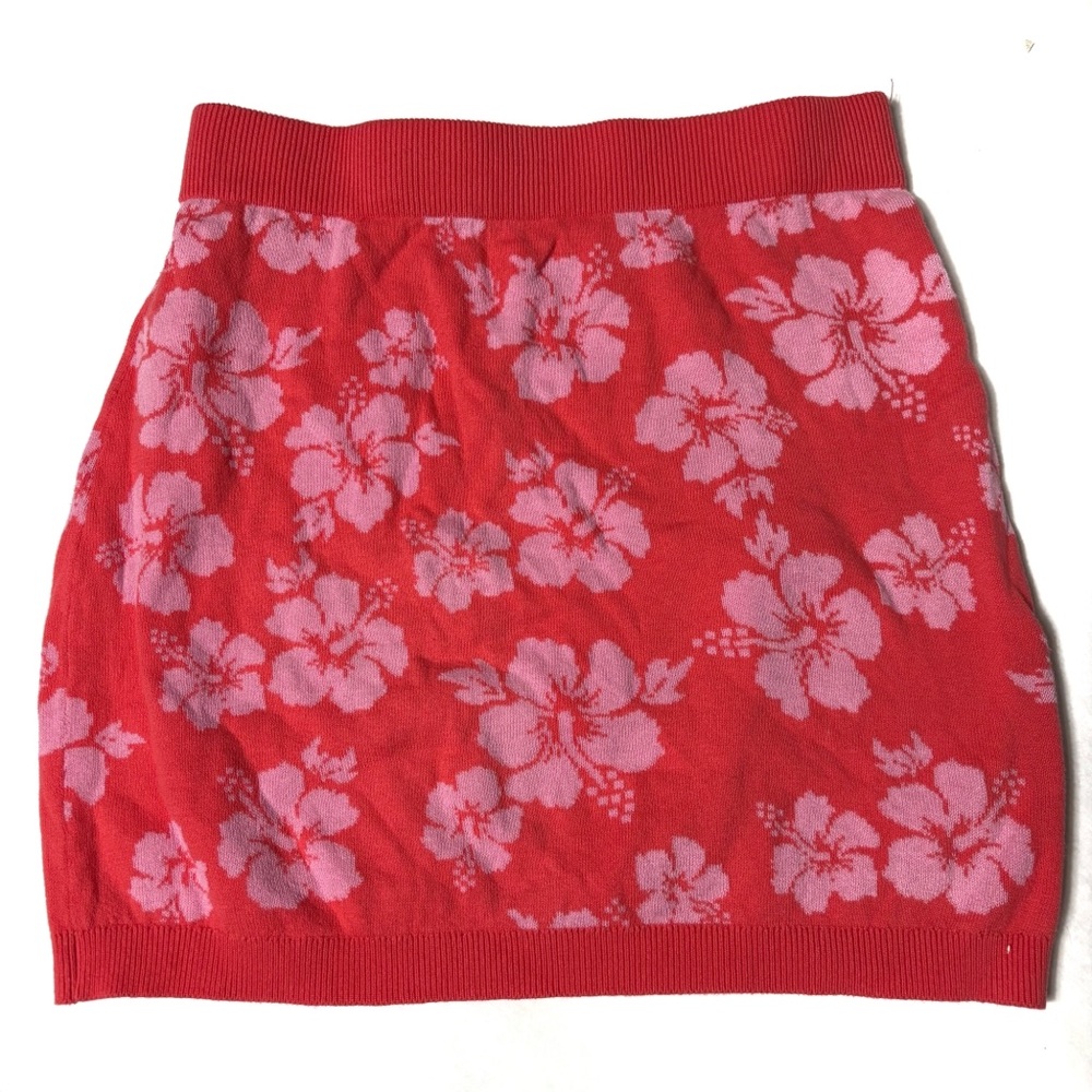 Art class floral Hawaiian cotton skirt